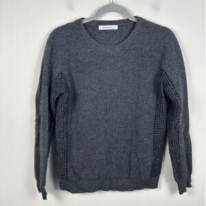 Kokun Textured Cashmere Sweater Gray Size‎ Small EUC Crewneck
